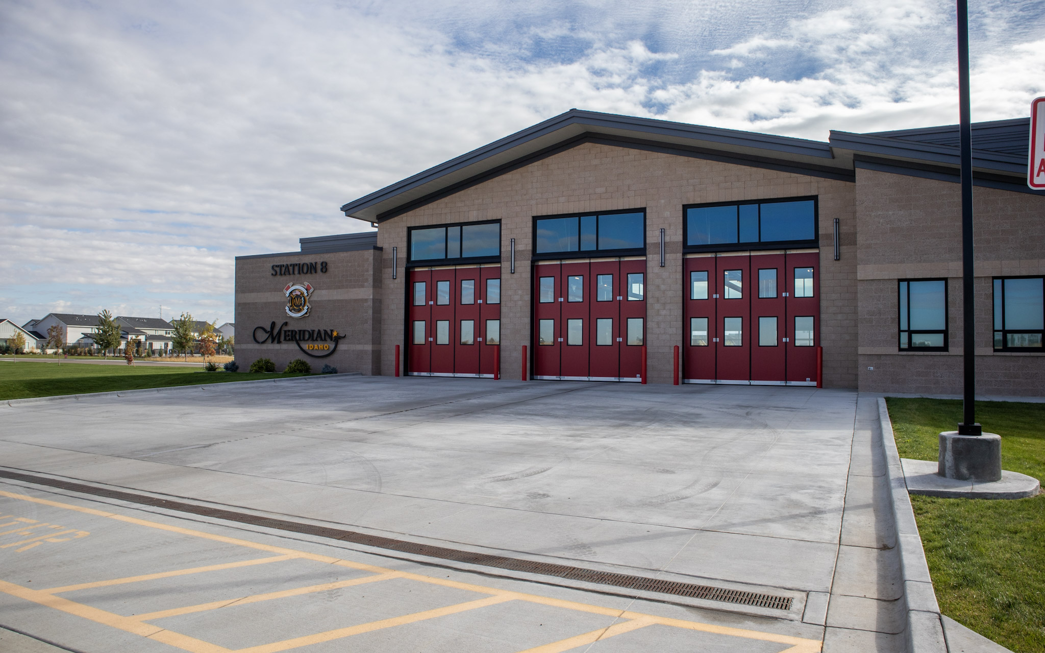 Outside Fire Station number 8 in Northwest Meridian